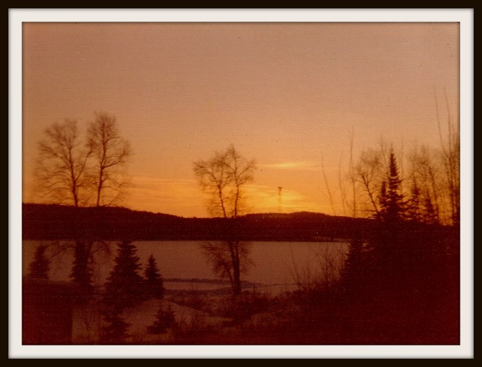 Nixon Lake sunset winter 1974